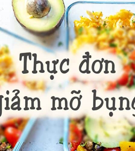 thực đơn giảm bụng mỡ