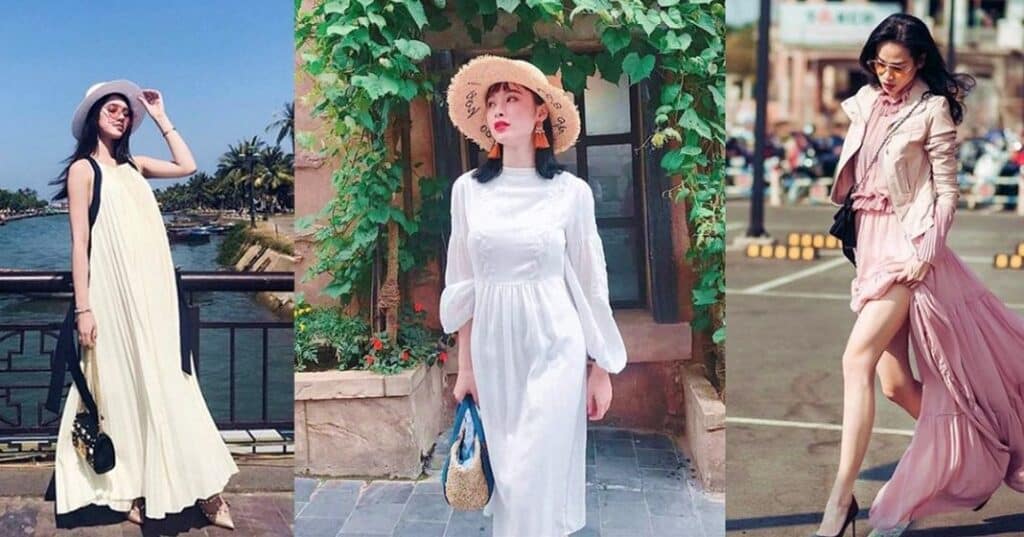 mẹo chọn váy maxi