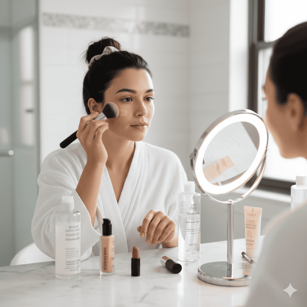 lỗi thường gặp khi đánh phấn
